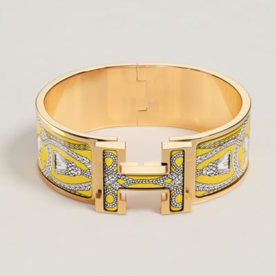 ブレスレット　HERMES Clic H Bracelet イエロー Clic Clac H Etriers bracelet - Yellow | Hermès USA